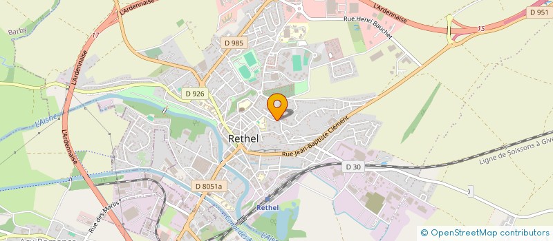 localisation de l'entreprise MONSIEUR CEYHUN BOZKURT  RETHEL