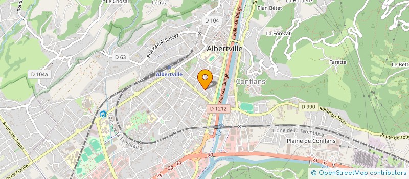 localisation de l'entreprise MONSIEUR CEZAIR DEBARD à ALBERTVILLE