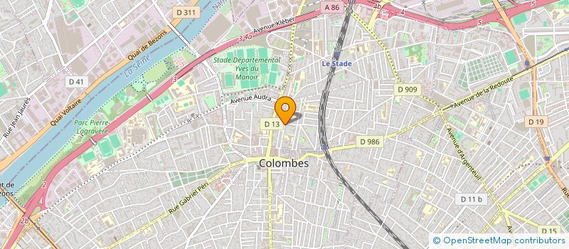 localisation de l'entreprise MONSIEUR CEZAR LUIZ DE ANDRADE à COLOMBES