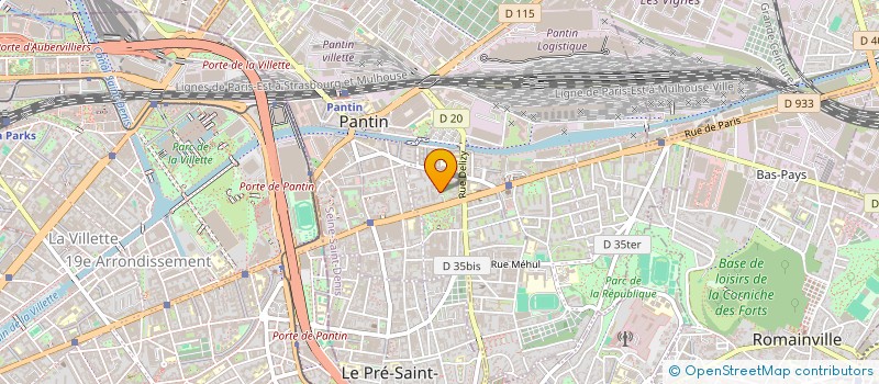 localisation de l'entreprise MONSIEUR CEZAR SIRGHI  PANTIN