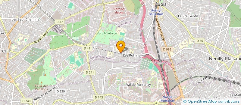 localisation de l'entreprise MONSIEUR CEZAR TODERAU à MONTREUIL