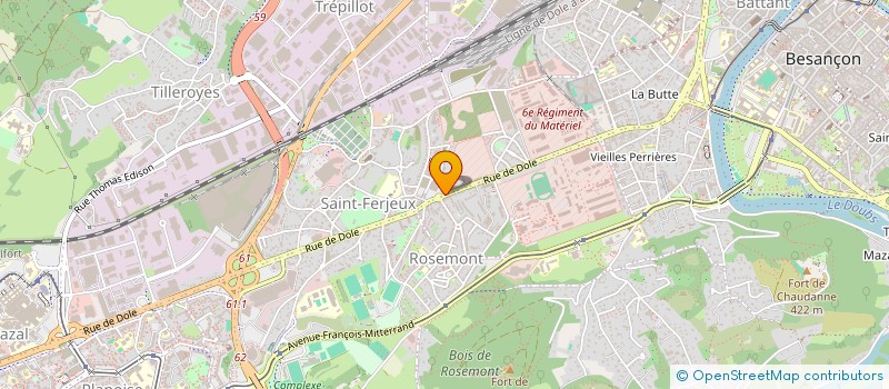 localisation de l'entreprise MONSIEUR CEZEAU PAUL à BESANCON