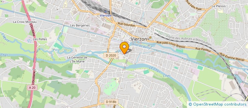 localisation de l'entreprise MONSIEUR CHAALA ABDELIELIL  VIERZON