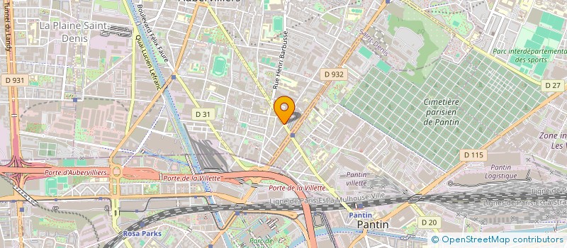 localisation de l'entreprise MONSIEUR CHABAH BAKHOUCHE  AUBERVILLIERS