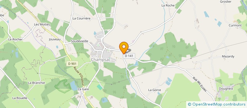 localisation de l'entreprise MONSIEUR CHABAN FARDOGAL  CHAMPSAC