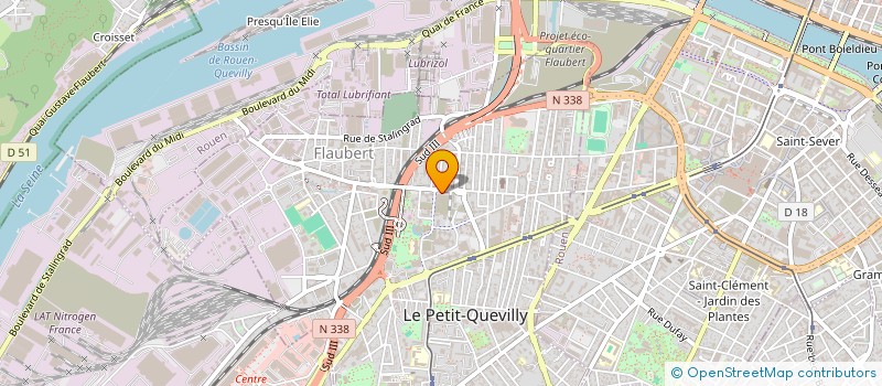 localisation de l'entreprise MONSIEUR CHABANE BOUTAKRABT  LE PETIT-QUEVILLY