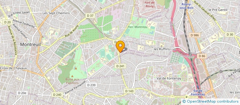 localisation de l'entreprise MONSIEUR CHABANE DAAOU à MONTREUIL