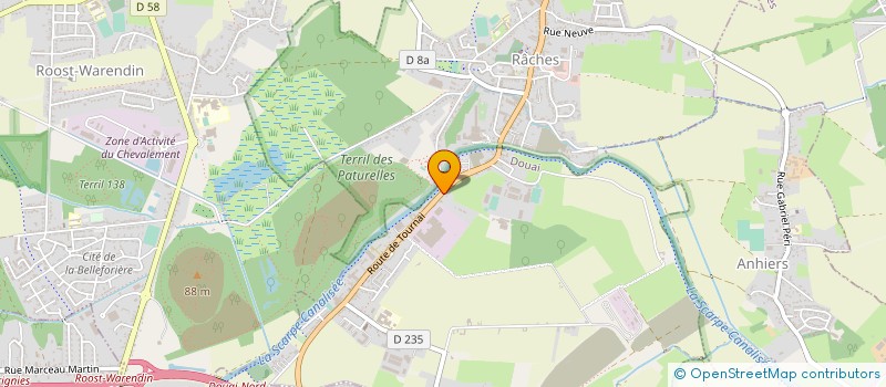 localisation de l'entreprise MONSIEUR CHABANE HADJ KADDOUR  DOUAI
