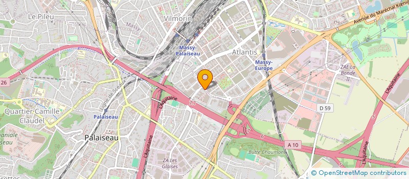 localisation de l'entreprise MONSIEUR CHABANE TATOU  PALAISEAU