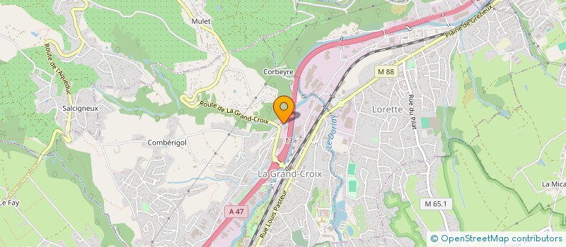 localisation de l'entreprise MONSIEUR CHABBI MAKSOUD  LA GRAND-CROIX