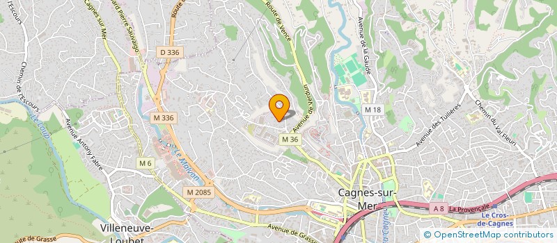 localisation de l'entreprise MONSIEUR CHABENE BOUDIAF à CAGNES SUR MER