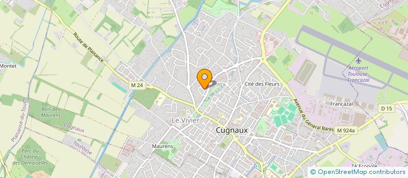 localisation de l'entreprise MONSIEUR CHADBNE HACHIM  CUGNAUX