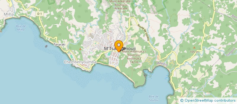 localisation de l'entreprise MONSIEUR CHADHOULI DAOUDOU à M'TSANGAMOUJI