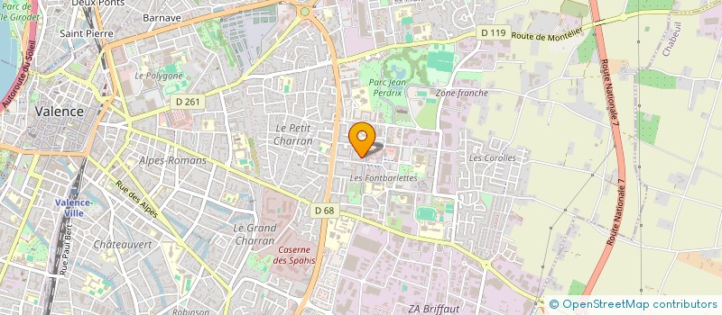 localisation de l'entreprise MONSIEUR CHADI ABIDI à VALENCE