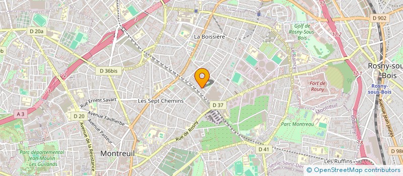 localisation de l'entreprise MONSIEUR CHADI BACCOUCHE à MONTREUIL