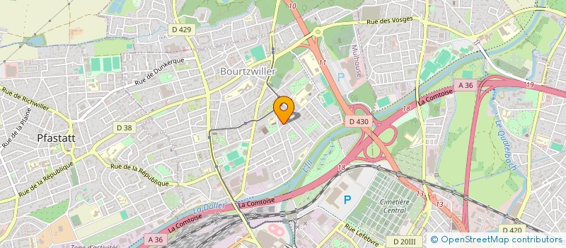 localisation de l'entreprise MONSIEUR CHADI BELQAID  MULHOUSE