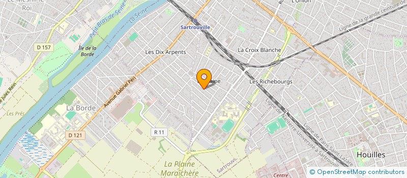 localisation de l'entreprise MONSIEUR CHADI HUSSER à SARTROUVILLE