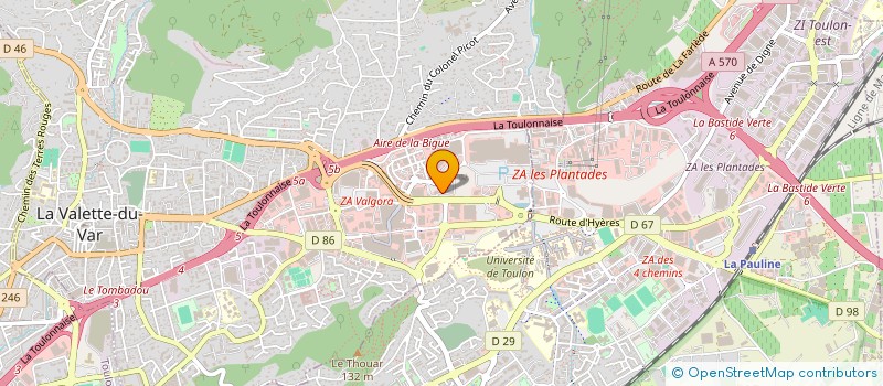 localisation de l'entreprise MONSIEUR CHADI LACADE  LA VALETTE-DU-VAR