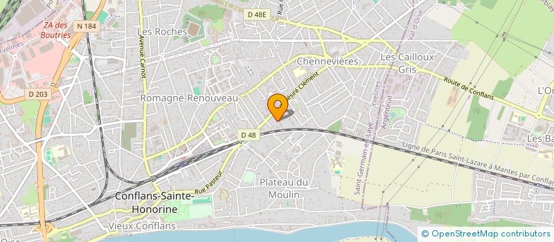 localisation de l'entreprise MONSIEUR CHADY BATESS  CONFLANS-SAINTE-HONORINE