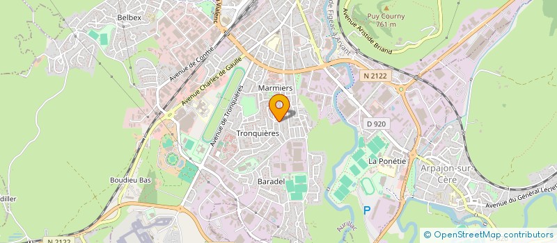 localisation de l'entreprise MONSIEUR CHAENRANNE ATTOUMANI à AURILLAC