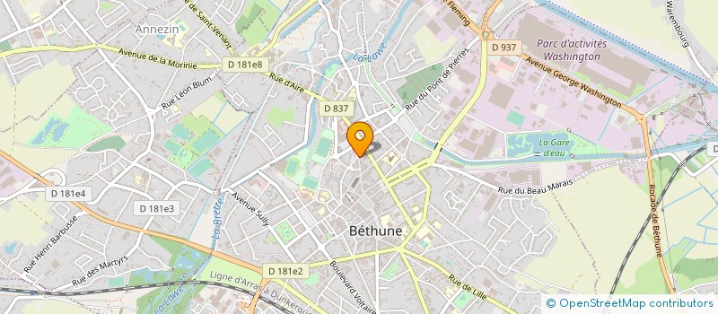 localisation de l'entreprise MONSIEUR CHAFA HADDADI à BETHUNE