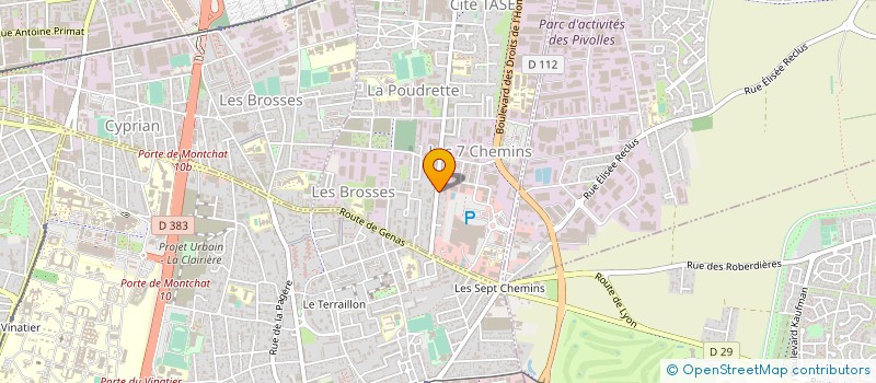 localisation de l'entreprise MONSIEUR CHAFIK FILALI  VAULX-EN-VELIN