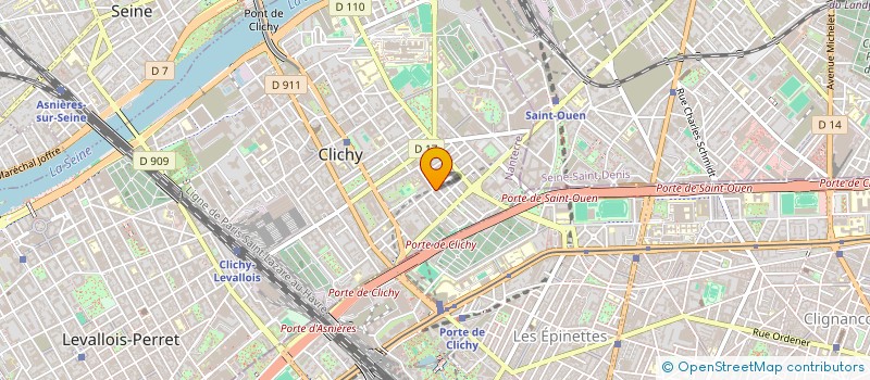 localisation de l'entreprise MONSIEUR CHAFIK HAMDI à CLICHY