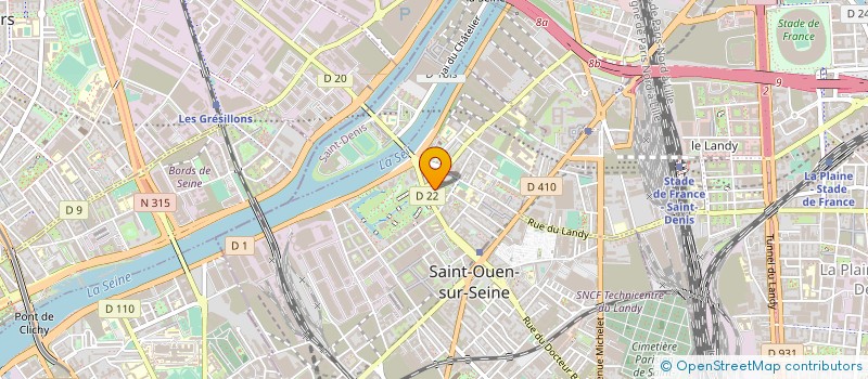 localisation de l'entreprise MONSIEUR CHAFIK LAMBARKI à SAINT-OUEN-SUR-SEINE