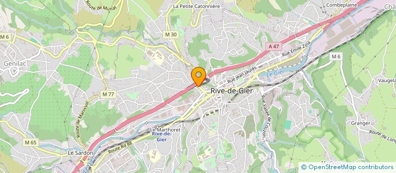 localisation de l'entreprise MONSIEUR CHAFIK MAZOUNI  RIVE-DE-GIER