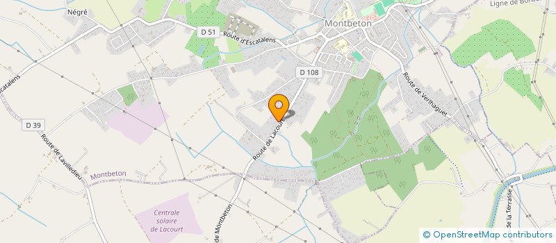 localisation de l'entreprise MONSIEUR CHAFIK MORCHID  MONTBETON