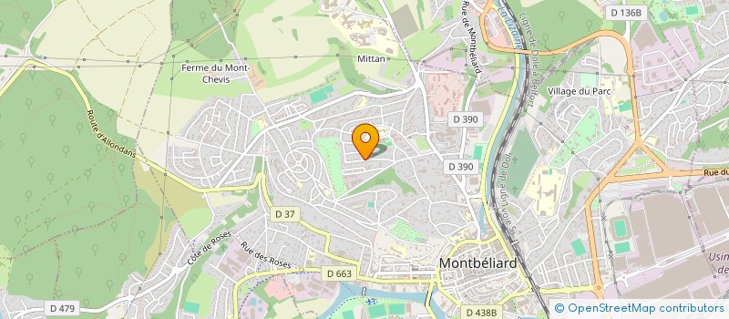 localisation de l'entreprise MONSIEUR CHAFIK TERBECHE  BETHONCOURT