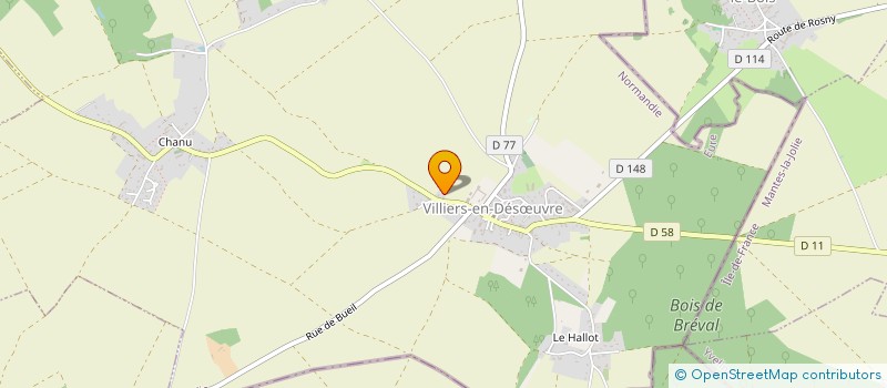 localisation de l'entreprise MONSIEUR CHAFIOU AHMED  VILLIERS-EN-DESUVRE