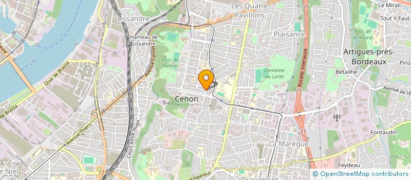 localisation de l'entreprise MONSIEUR CHAFIQ ESOBKY  CENON