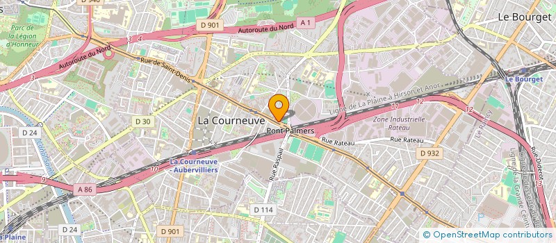 localisation de l'entreprise MONSIEUR CHAHAB KHOGYANI à LA COURNEUVE