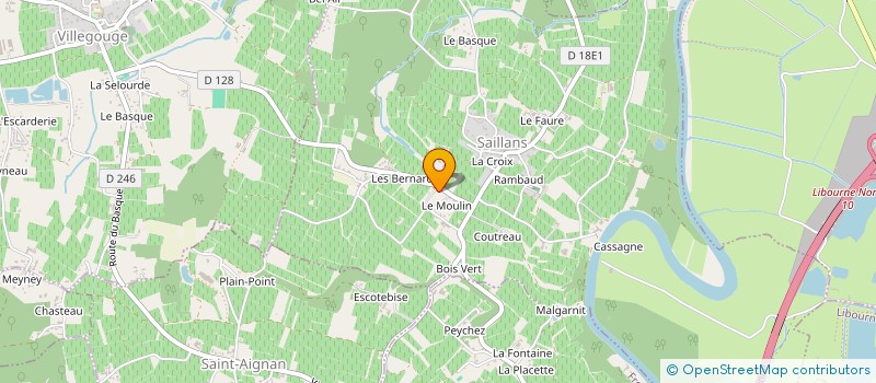 localisation de l'entreprise MONSIEUR CHAHID BAHASSA  SAILLANS