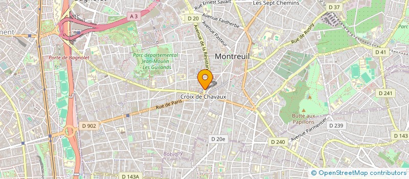 localisation de l'entreprise MONSIEUR CHAHIN LABBE à MONTREUIL