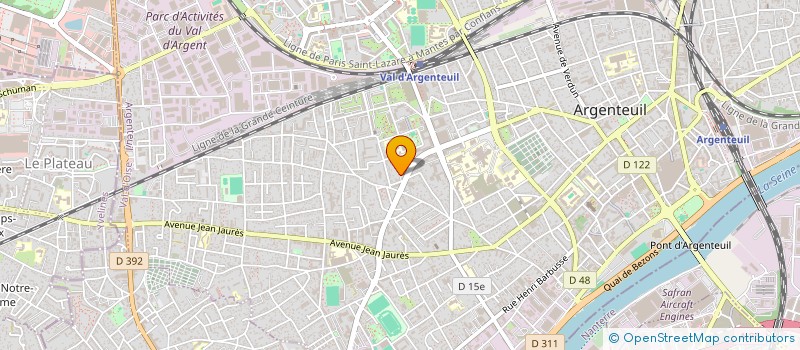 localisation de l'entreprise MONSIEUR CHAHINE BENAMER à ARGENTEUIL