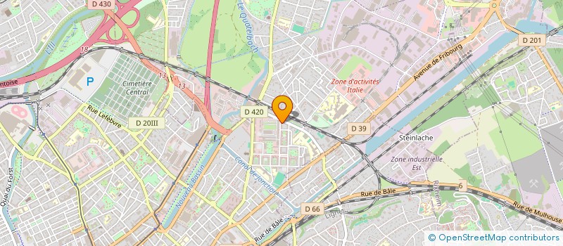 localisation de l'entreprise MONSIEUR CHAHINE-NOUH CHAHBA  MULHOUSE