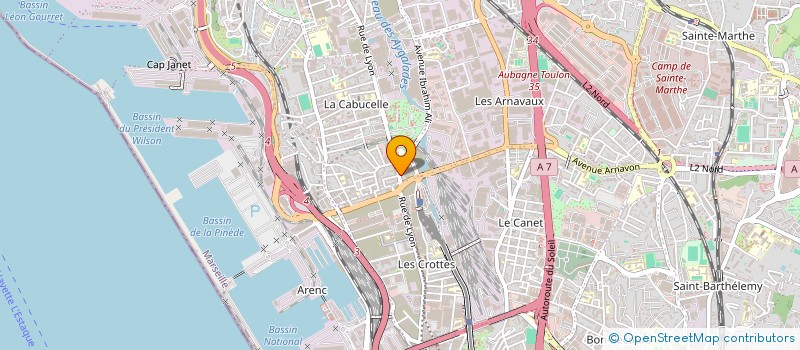 localisation de l'entreprise MONSIEUR CHAHINE RAHBANI  MARSEILLE