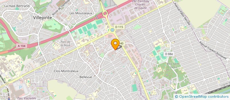 localisation de l'entreprise MONSIEUR CHAHINE ZEROUK à VILLEPINTE