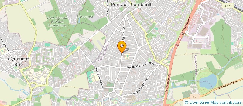 localisation de l'entreprise MONSIEUR CHAHIR TEDJANI  PONTAULT-COMBAULT