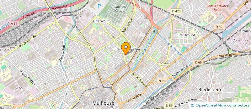 localisation de l'entreprise MONSIEUR CHAHREDDINE DHAOUADI  THANN