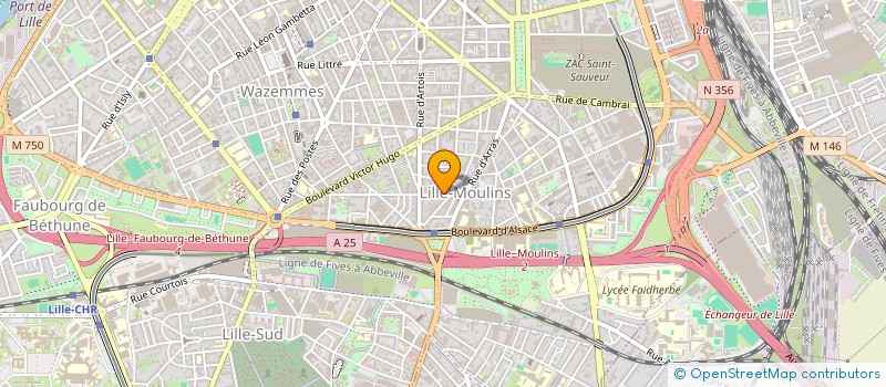 localisation de l'entreprise MONSIEUR CHAIB AMGHAR à LILLE