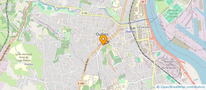 localisation de l'entreprise MONSIEUR CHAIB AZOUAGH  OULLINS-PIERRE-BENITE