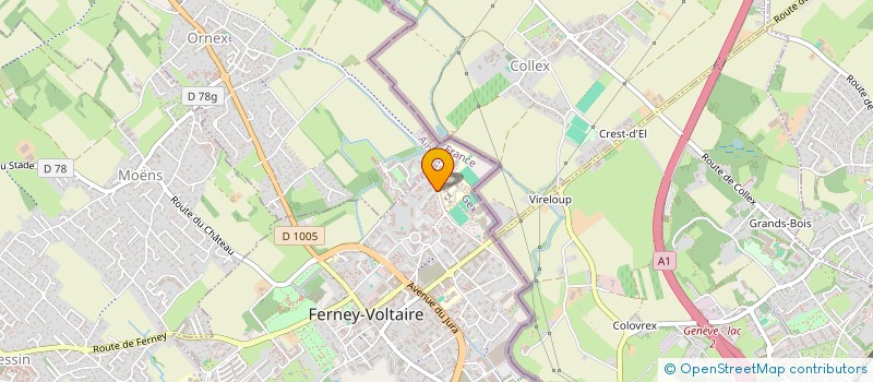 localisation de l'entreprise MONSIEUR CHAIB BOUJAHMA à FERNEY-VOLTAIRE