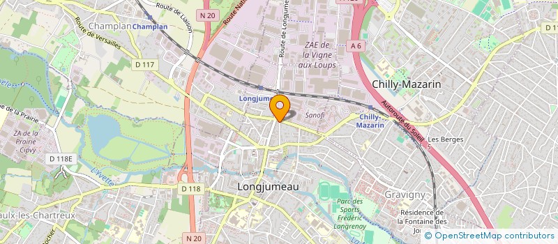localisation de l'entreprise MONSIEUR CHAIB GHOUILA à LONGJUMEAU