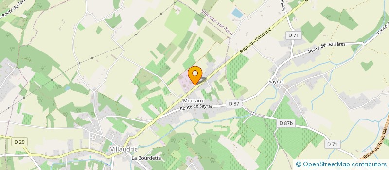 localisation de l'entreprise MONSIEUR CHAIB OUALI  VILLAUDRIC