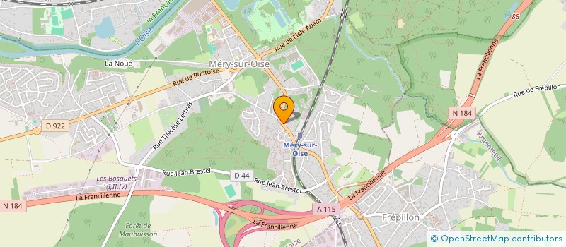 localisation de l'entreprise MONSIEUR CHAKIB ADOUI  MERY-SUR-OISE