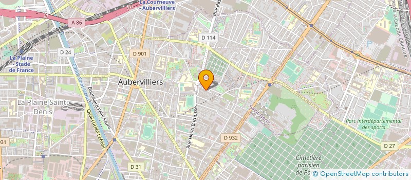 localisation de l'entreprise MONSIEUR CHAKIB AOUN  AUBERVILLIERS