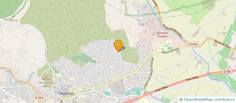 localisation de l'entreprise MONSIEUR CHAKIR OULAOUCH à HYERES